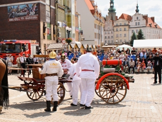 Ukázka zásahu s historickou hasičskou technikou