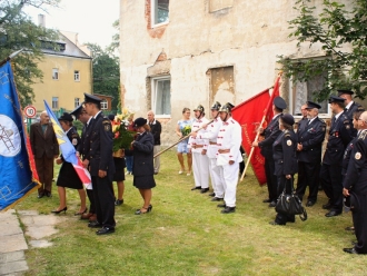 Mše a vysvědcení praporu