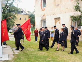 Mše a vysvědcení praporu