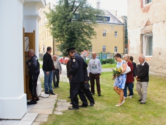 Mše a vysvědcení praporu