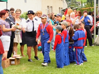 Vyhlášení výsledků mladých hasičů